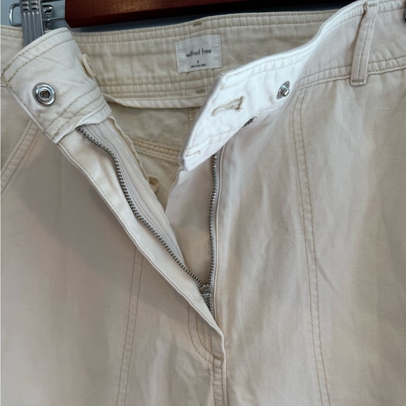 Artizia Wilfred Free High Waist Barrel Pants Ankle Snap Size 8 - Picture 3 of 10